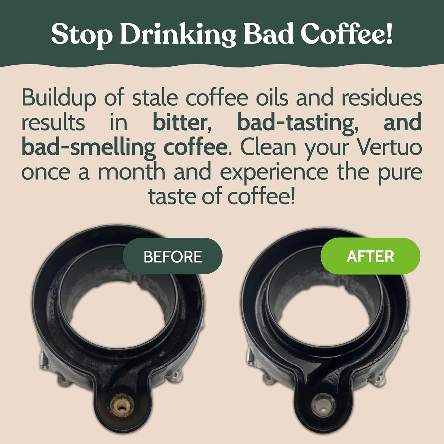 image:imageNespresso Vertuo Compatible Descaling Solution EcoFriendly Formula to Clean amp Descale Your Nespresso Vertuoline Machine 2 Uses per Bottle 2 Pack Carbon Neutral Vertuo Descaling KitCleaning Tablets