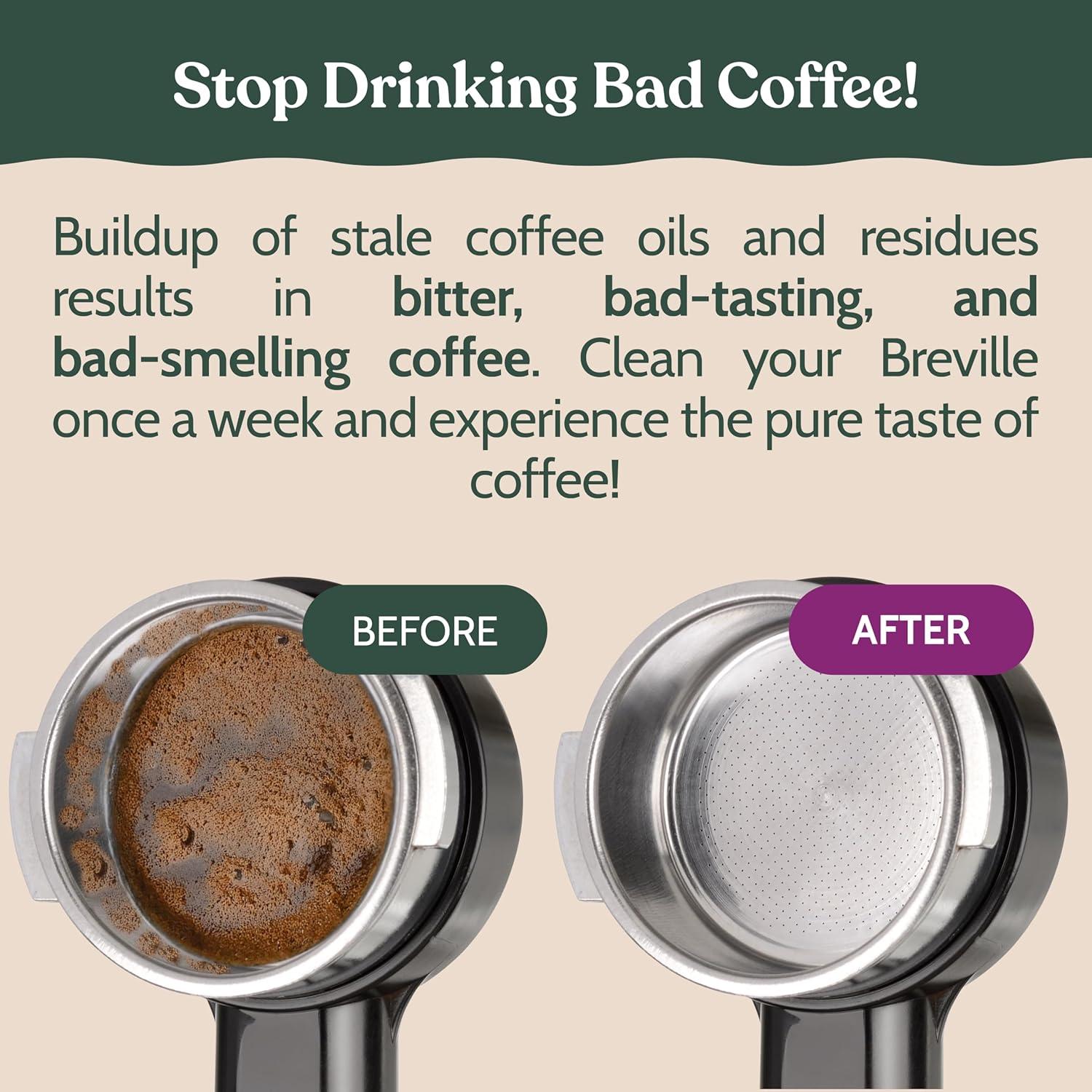 image:imageRoobi Breville Compatible Espresso Machine Cleaning amp Maintenance Kit Includes 52 Breville Cleaning Tablets and 6 Water Filters Carbon Neutral 1 Year SupplyClaro Swiss Cleaning Kit