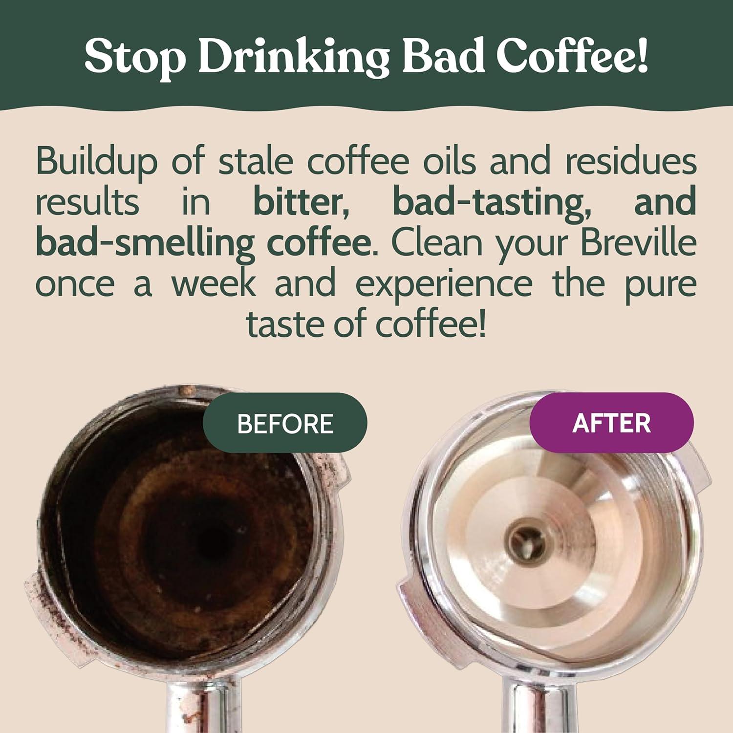 image:imageRoobi Breville Compatible Espresso Machine Cleaning amp Maintenance Kit Includes 52 Breville Cleaning Tablets and 6 Water Filters Carbon Neutral 1 Year SupplyCleaning Disc