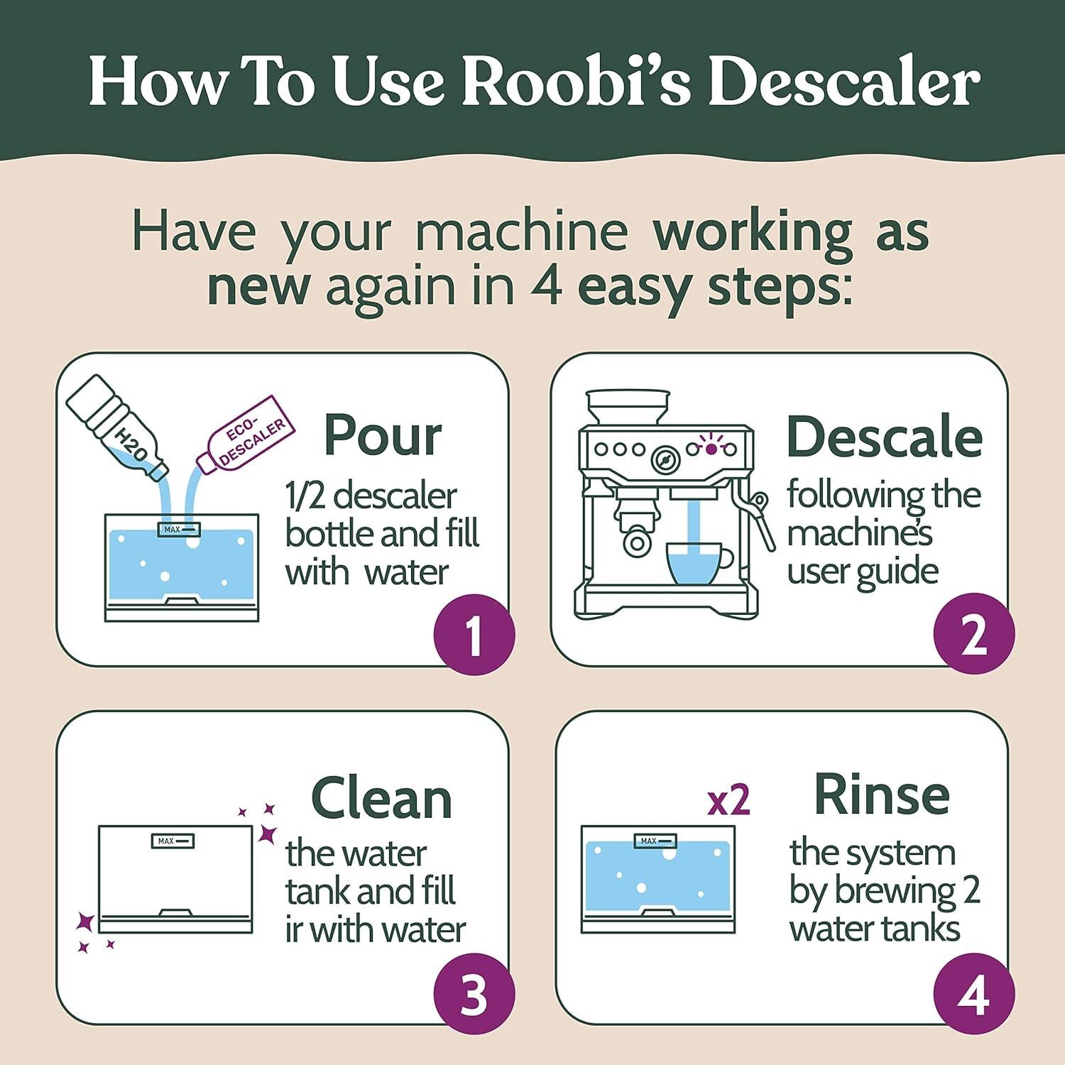image:imageRoobi Breville Compatible Espresso Machine Cleaning amp Maintenance Kit Includes 52 Breville Cleaning Tablets and 6 Water Filters Carbon Neutral 1 Year SupplyDescaling Solution