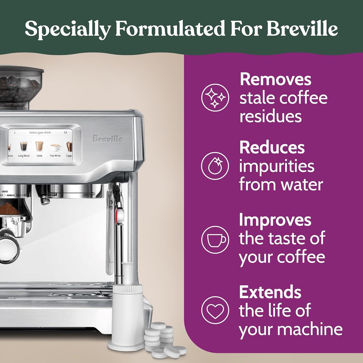 image:imageRoobi Breville Compatible Espresso Machine Cleaning amp Maintenance Kit Includes 52 Breville Cleaning Tablets and 6 Water Filters Carbon Neutral 1 Year SupplyClaro Swiss Cleaning Kit