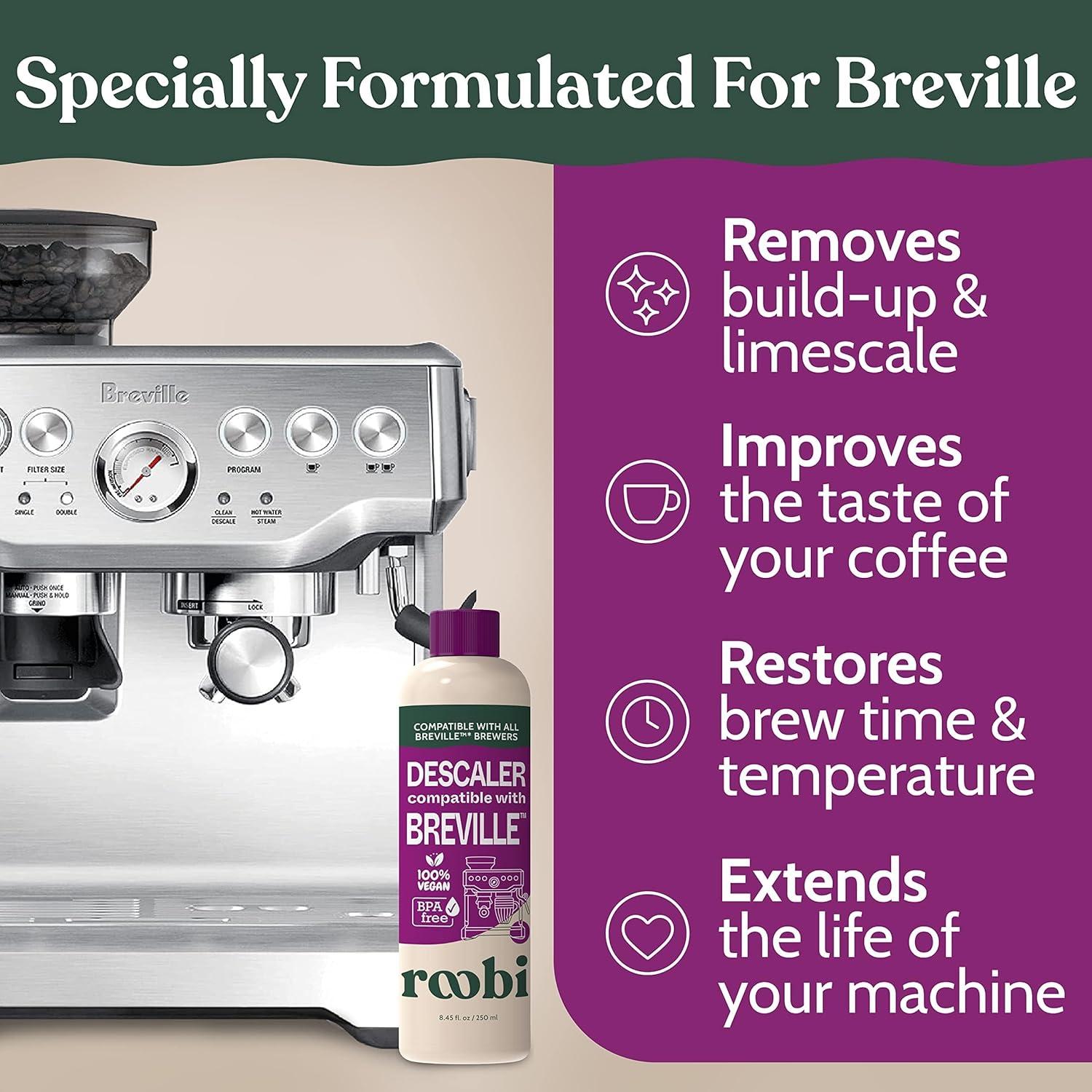 image:imageRoobi Breville Compatible Espresso Machine Cleaning amp Maintenance Kit Includes 52 Breville Cleaning Tablets and 6 Water Filters Carbon Neutral 1 Year SupplyDescaling Solution