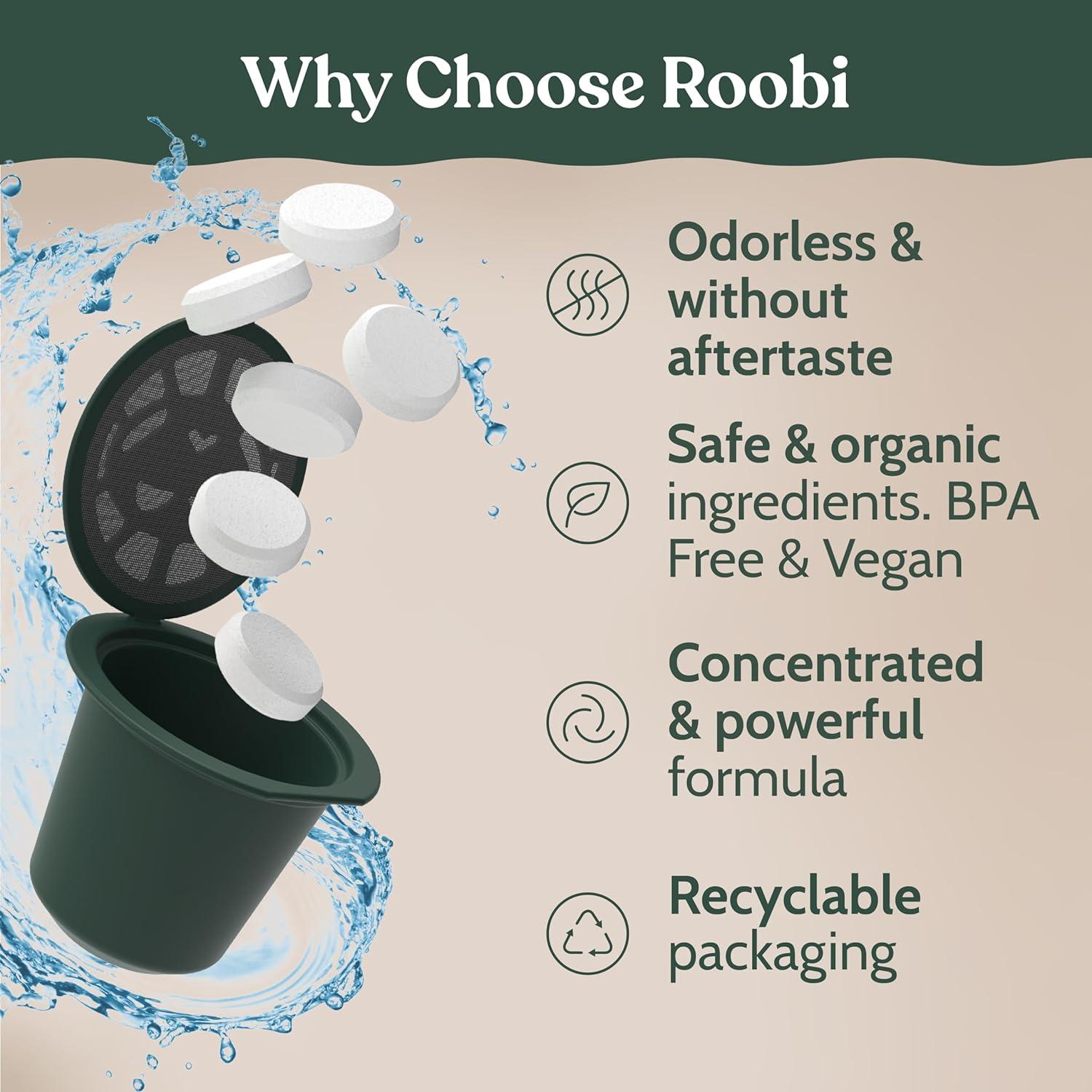 image:imageRoobi Cleaning Pods Compatible with Nespresso Includes 1 Reusable Pod amp 12 Cleaning Tablets Specially Formulated for Originaline Machines 1 Year SupplyCleaning Pods