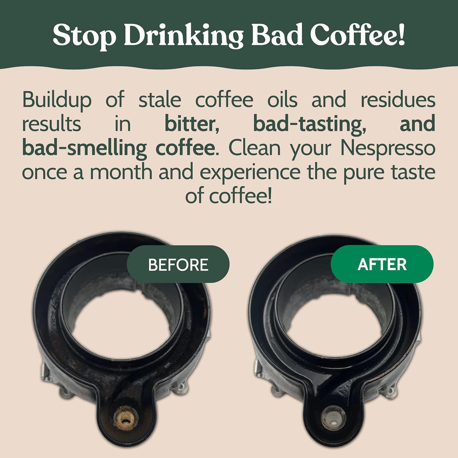 image:imageRoobi Cleaning Pods Compatible with Nespresso Includes 1 Reusable Pod amp 12 Cleaning Tablets Specially Formulated for Originaline Machines 1 Year SupplyCleaning Pods