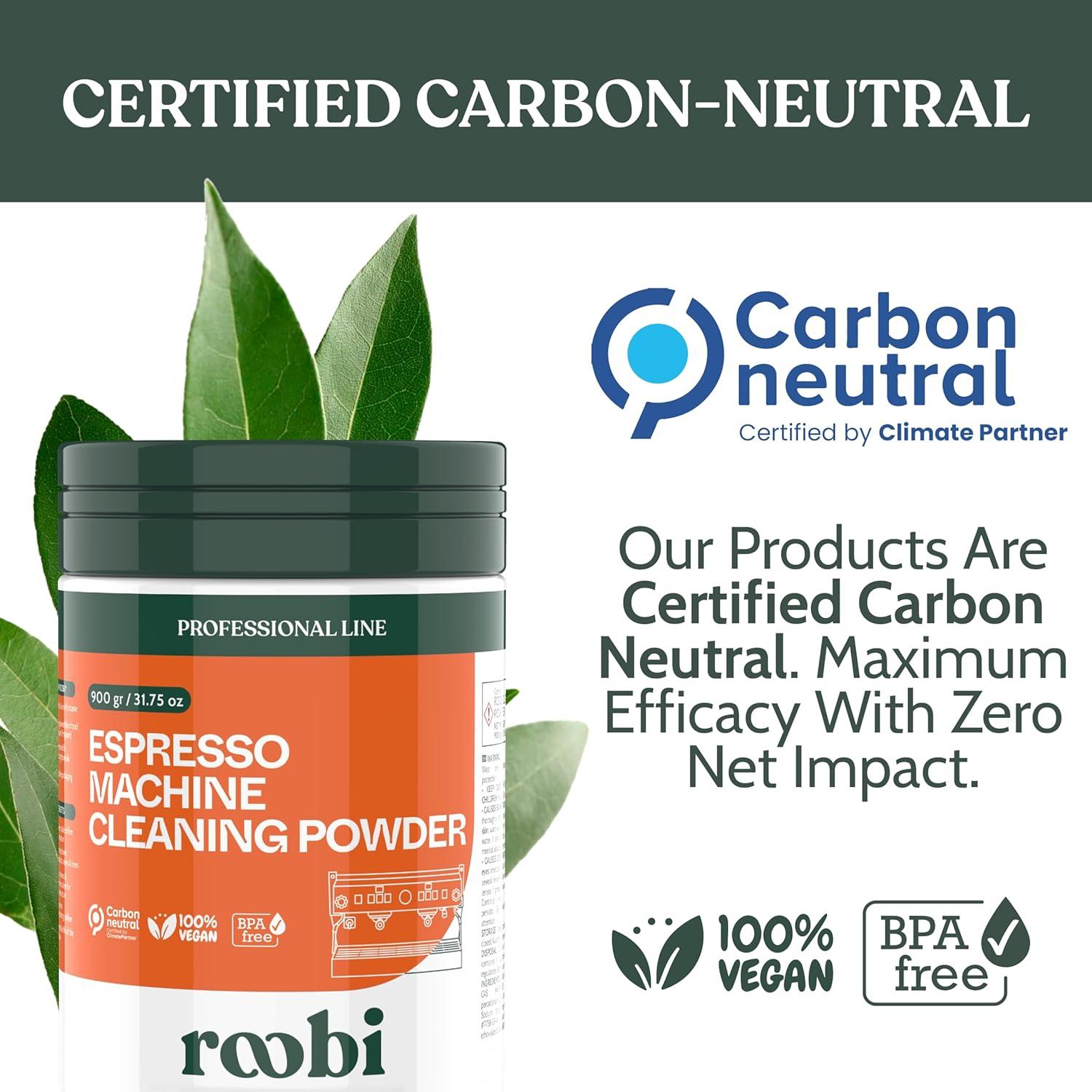 image:imageRoobi Espresso Machine Cleaning Tablets Coffee Machine Cleaner Tabs 100 Count Carbon Neutral Espresso Clean PackCleaning Powder
