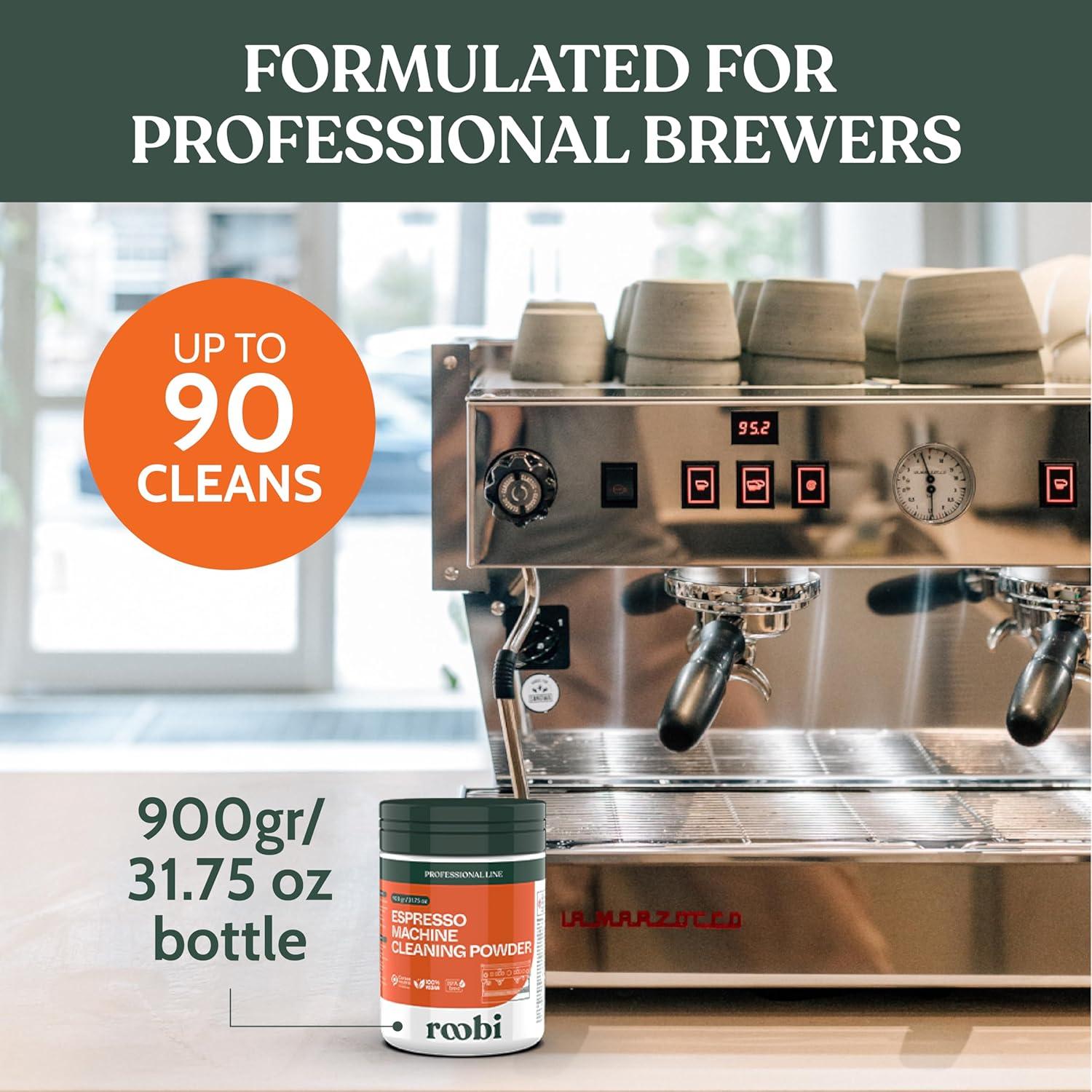 image:imageRoobi Espresso Machine Cleaning Tablets Coffee Machine Cleaner Tabs 100 Count Carbon Neutral Espresso Clean PackCleaning Powder