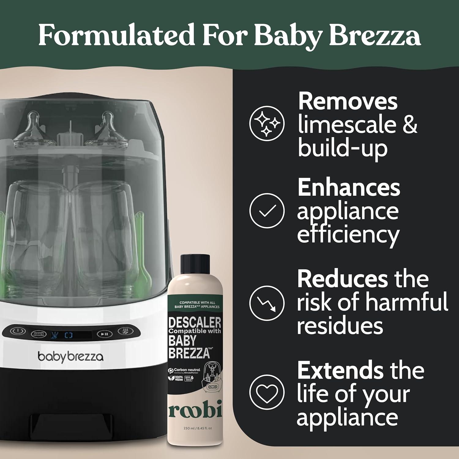 image:imageRoobi Hepa Filters Compatible with Baby Brezza Specially Formulated for Washer Pro 4 Carbon Neutral Replacement PackDescaling Solution