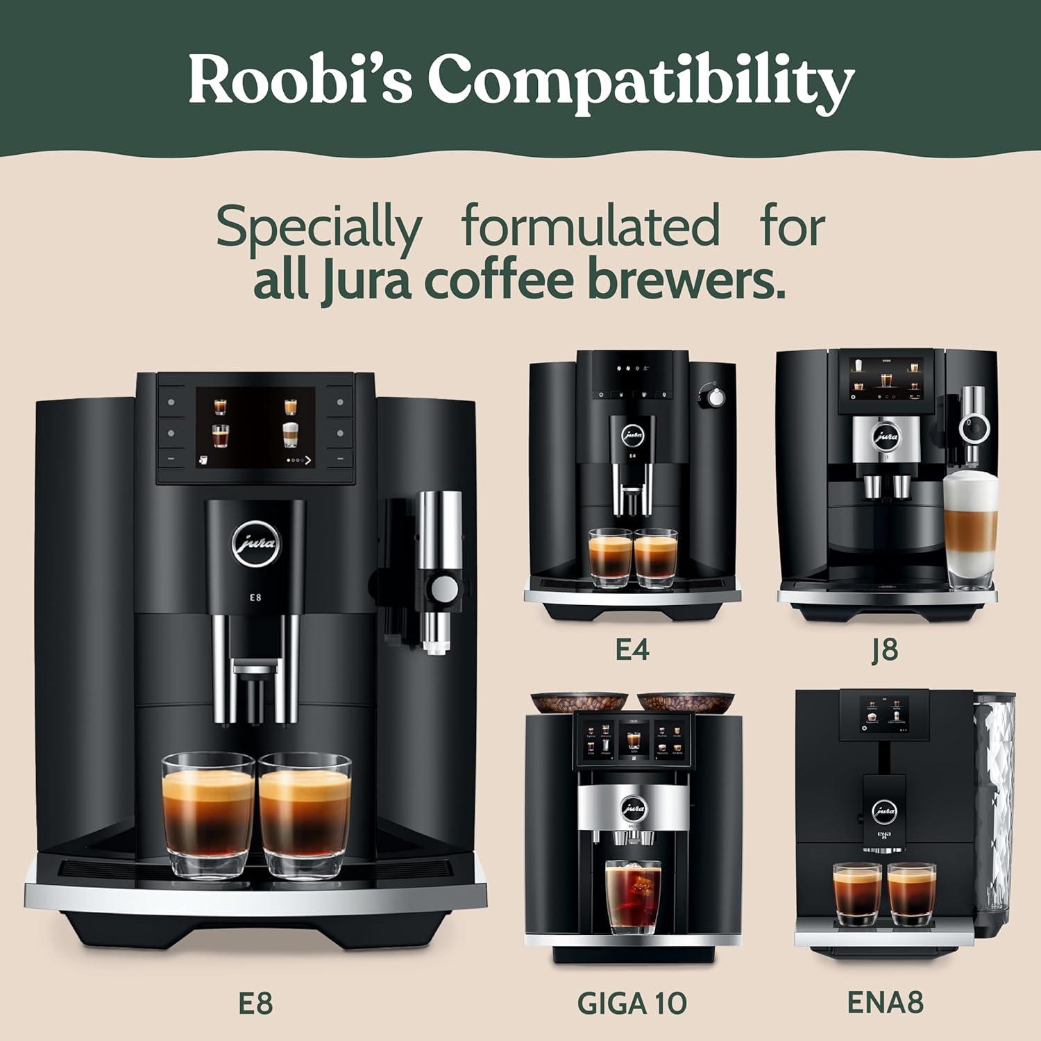 image:imageRoobi Jura Compatible Descaling Tablets 12 Jura Descaling Tablets for Automatic Espresso Coffee Machines 100 Vegan Carbon NeutralDescaling Tablets