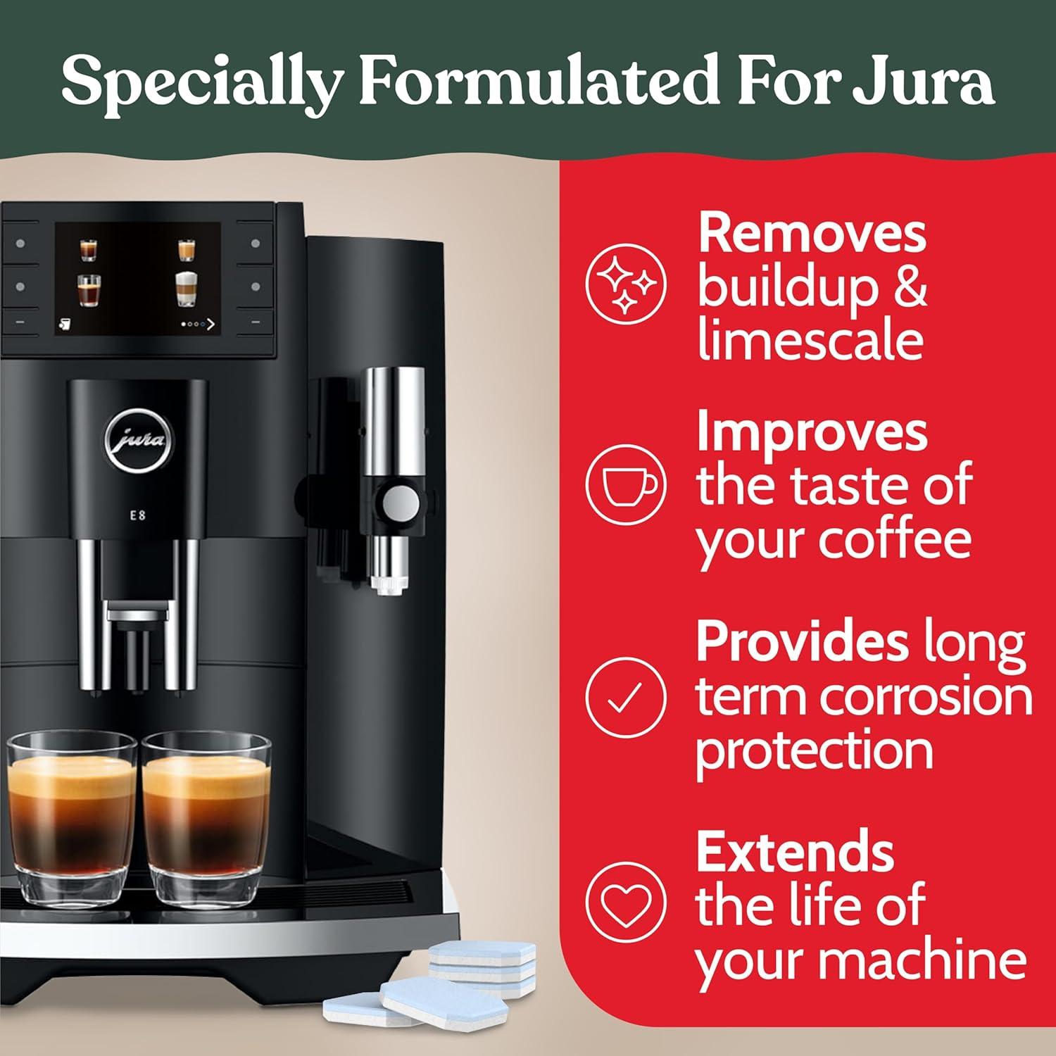 image:imageRoobi Jura Compatible Descaling Tablets 12 Jura Descaling Tablets for Automatic Espresso Coffee Machines 100 Vegan Carbon NeutralDescaling Tablets