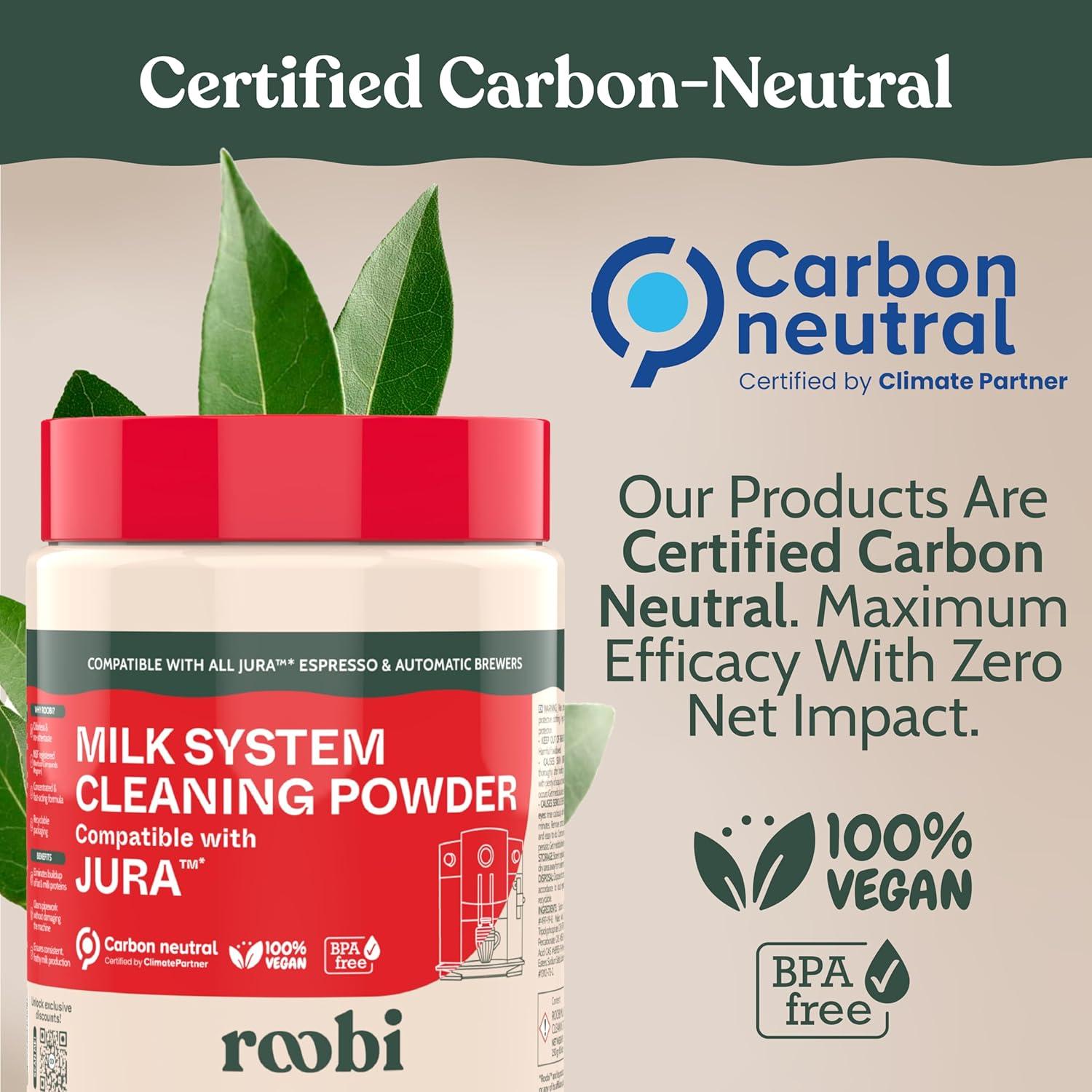 image:imageRoobi Jura Compatible Descaling Tablets 12 Jura Descaling Tablets for Automatic Espresso Coffee Machines 100 Vegan Carbon NeutralMilk Cleaning Powder