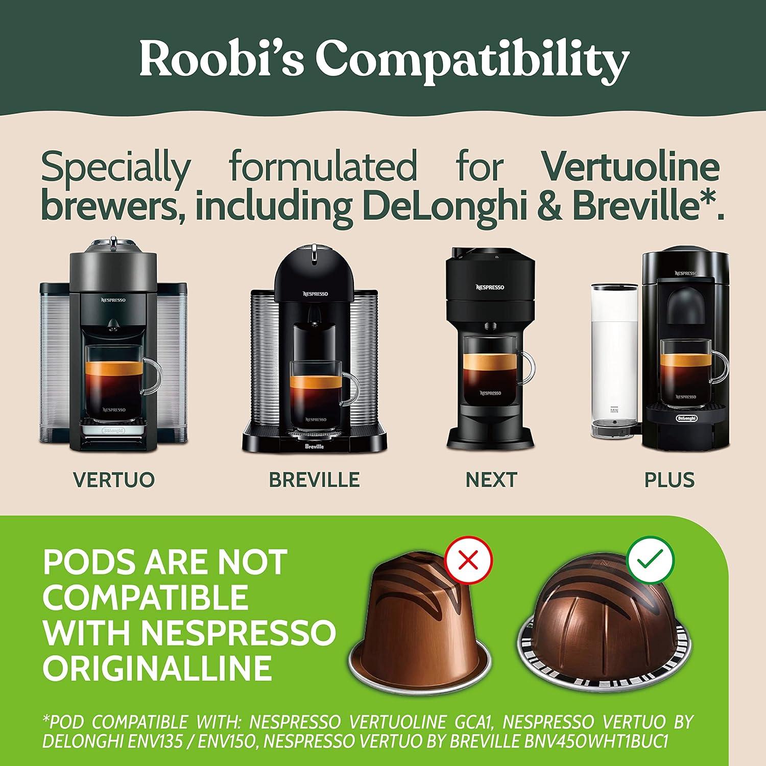 image:imageRoobi Nespresso Compatible Vertuo Cleaning amp Descaling Kit Includes 1 Bottle of Descaling Solution 6 Cleaning Tablets and 1 Reusable Pod Carbon Neutral Vertuoline Maintenance Kit 6 Month Supply