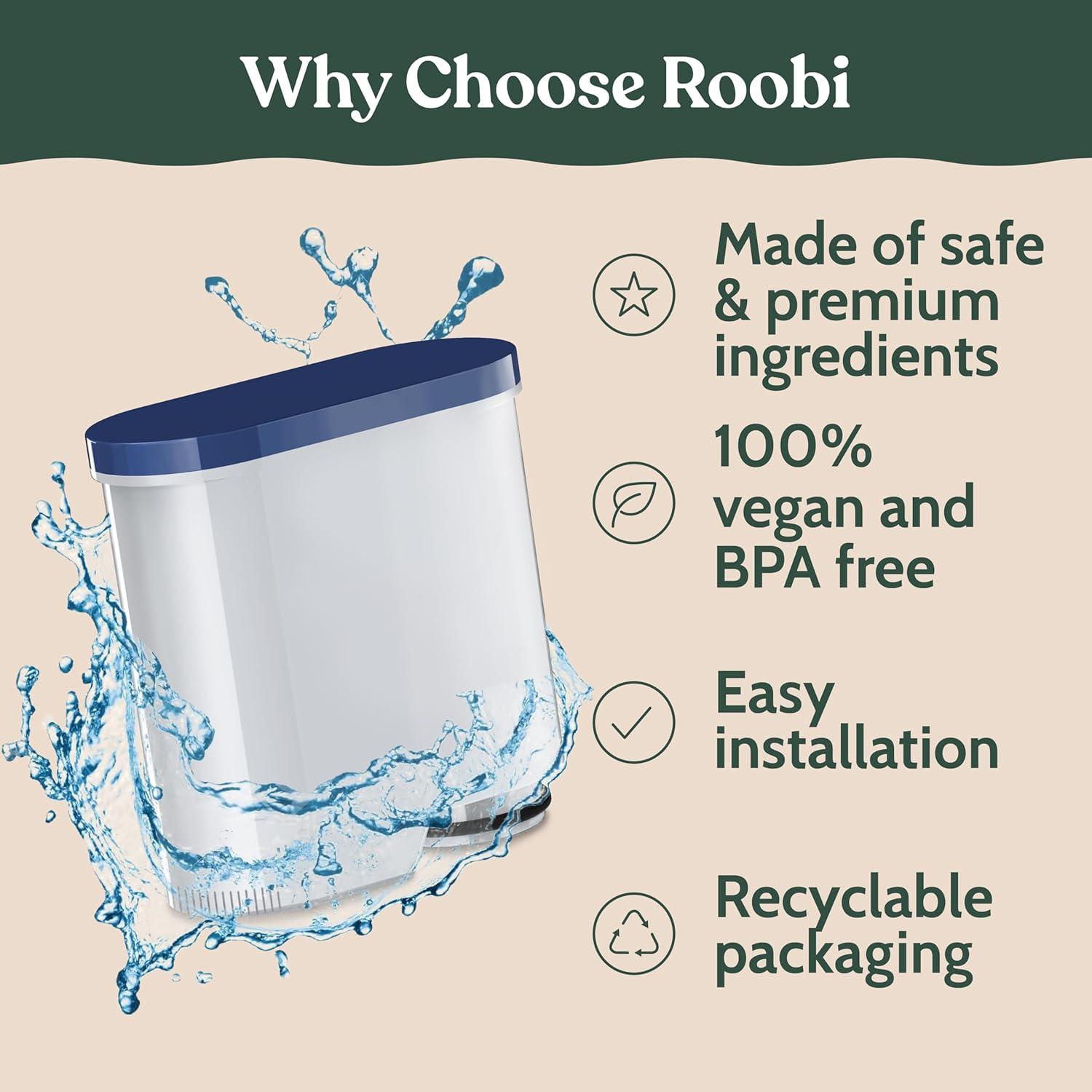 image:imageRoobi Philips Compatible Descaling Solution amp Cleaner Specially Formulated for Philips Espresso Machines Carbon Neutral Descaler Kit 2 Uses per Bottle 2 PackWater Filters