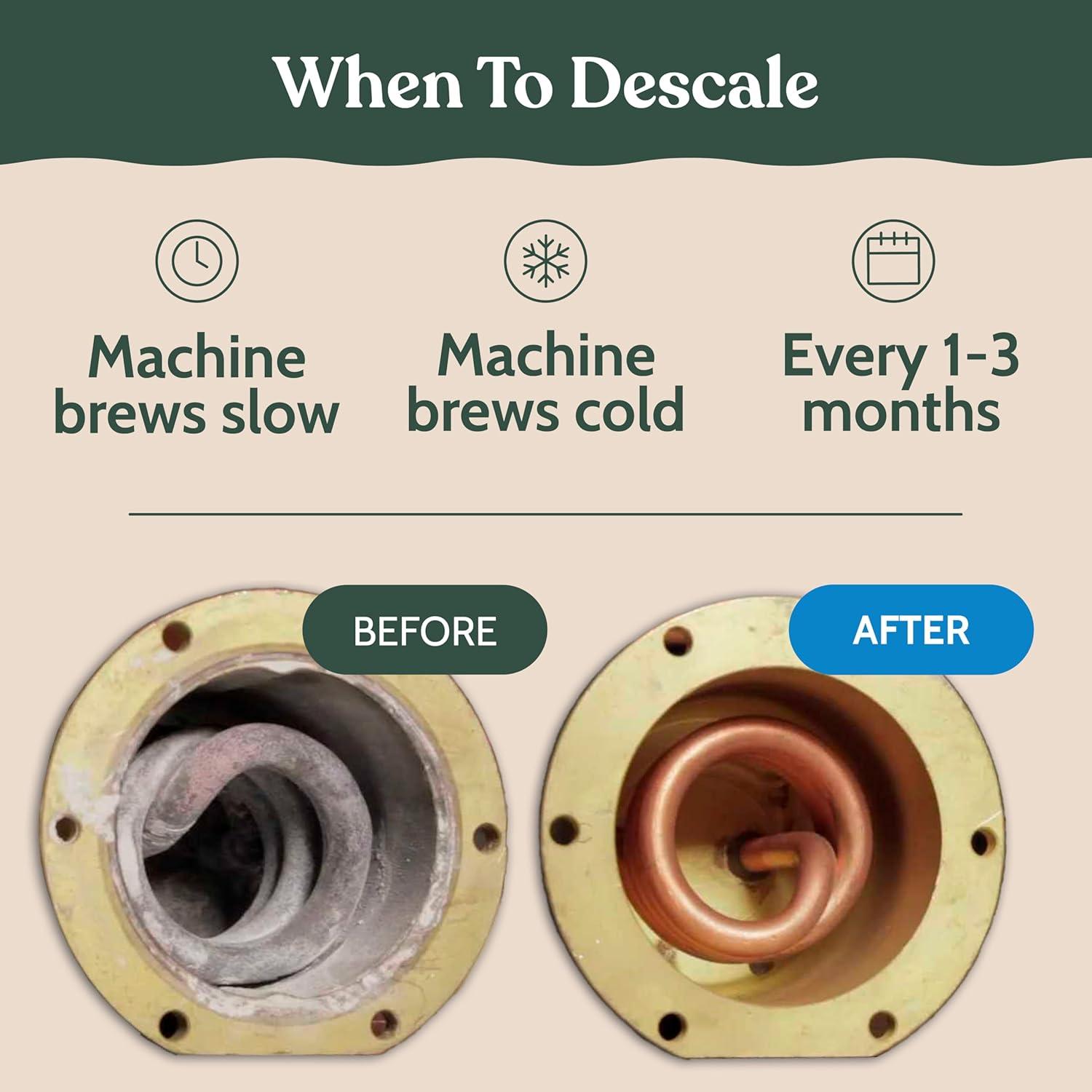 image:imageRoobi Philips Compatible Descaling Solution amp Cleaner Specially Formulated for Philips Espresso Machines Carbon Neutral Descaler Kit 2 Uses per Bottle 2 PackDescaling Solution