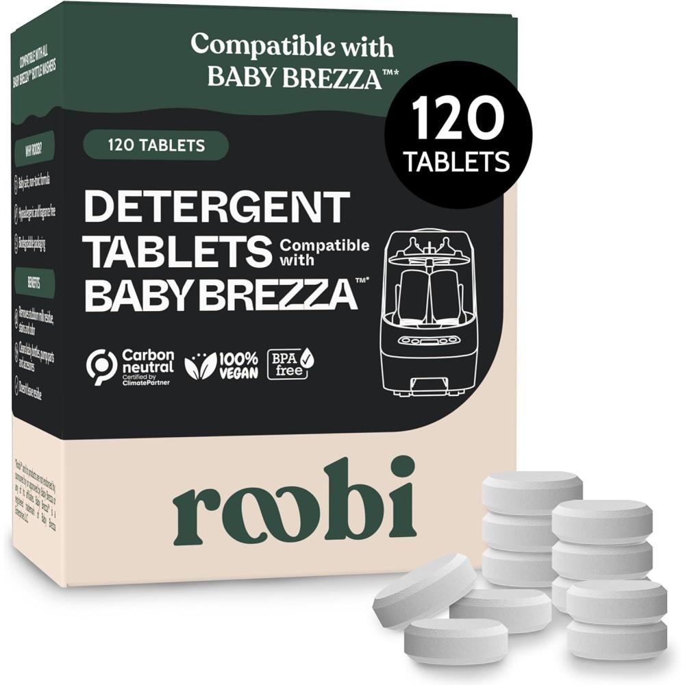 image:imageRoobi Hepa Filters Compatible with Baby Brezza Specially Formulated for Washer Pro 4 Carbon Neutral Replacement Pack120 Detergent Tablets