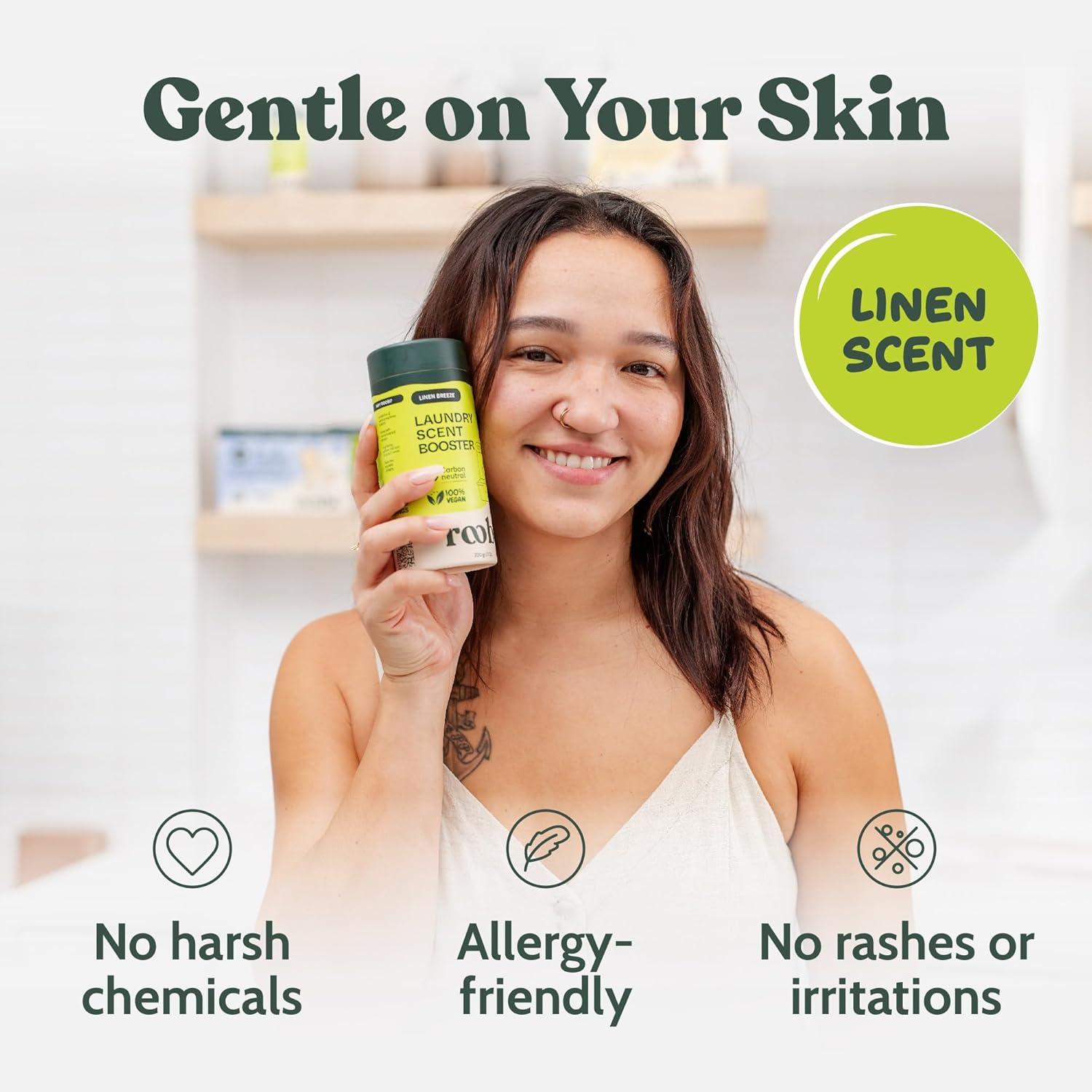 image:imageRoobi Sustainable Laundry Scent Booster Beads Linen Breeze Fragrance Laundry Beads 500 gr Bulk Booster Pack Carbon Neutral 100 Vegan200g Beads