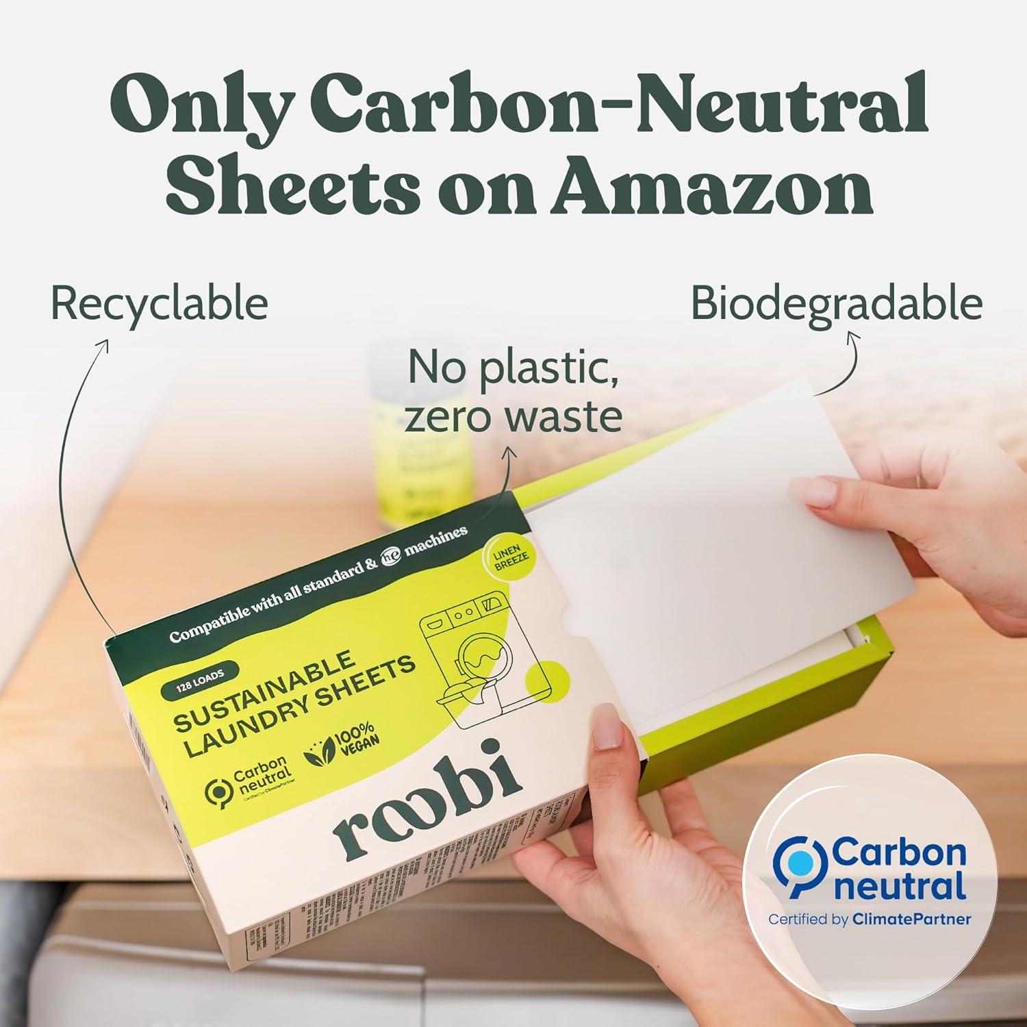 image:imageRoobi Sustainable Laundry Scent Booster Beads Linen Breeze Fragrance Laundry Beads 500 gr Bulk Booster Pack Carbon Neutral 100 VeganLaundry Sheets