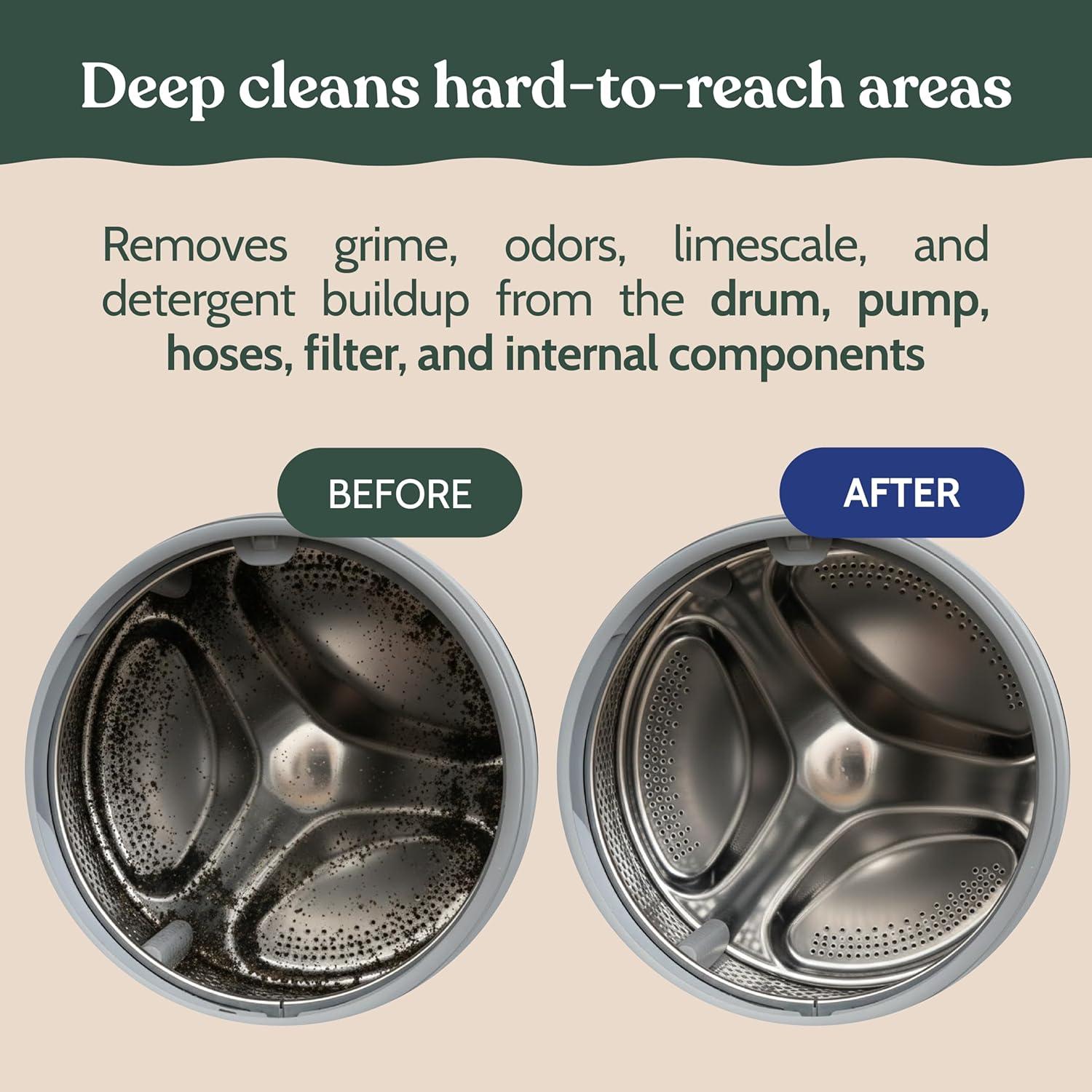 image:imageRoobi Washing Machine Cleaner Tablets Compatible with Maytag and All Washing Machine Brands and Models Septic Safe Deep Clean Formula CarbonNeutral 24Pack Cleaning TabletsMaytag Cleaner