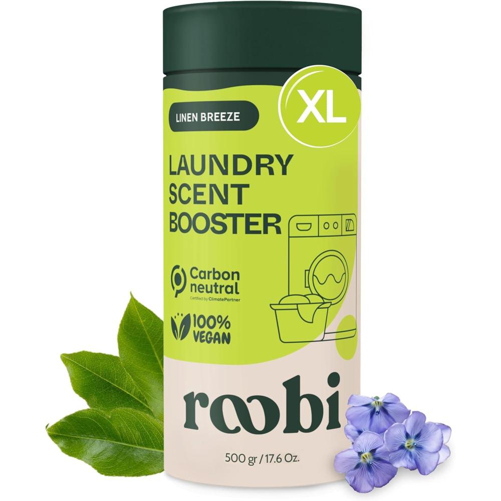 image:imageRoobi Sustainable Laundry Scent Booster Beads Linen Breeze Fragrance Laundry Beads 500 gr Bulk Booster Pack Carbon Neutral 100 Vegan500g Beads